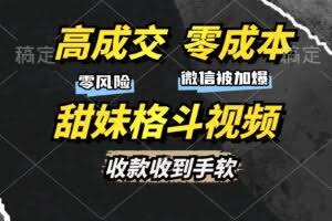 高成交零成本,售卖甜妹格斗视频,谁发谁火,加爆微信,收款收到手软-欢迎访问本站