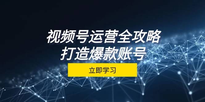 图片[1]-视频号运营全攻略，从定位到成交一站式学习，视频号核心秘诀，打造爆款…-欢迎访问本站