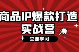 商品-IP爆款打造实战营【第四期】，手把手教你打造商品IP，爆款 不断-欢迎访问本站
