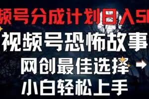 2024最新视频号分成计划，每天5分钟轻松月入500+，恐怖故事赛道,-欢迎访问本站