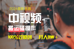 中视频新思路，双重去重100%过原创，一键分发多平台变现，简单无脑，日…-欢迎访问本站
